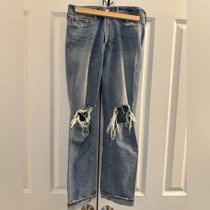 Abercrombie Ripped Straight Jeans